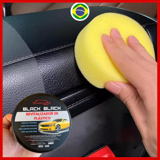 Revitalizador de Plástico Automotivo Cera Parachoque Carro e Moto Black Black Original em Oferta na Shopee