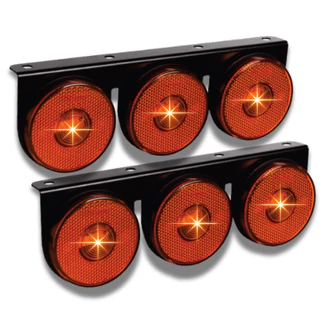 2 Lanterna Foguinho Bojuda Maria Caminhão Carreta Caretinha De Led Laranja em Oferta na Shopee