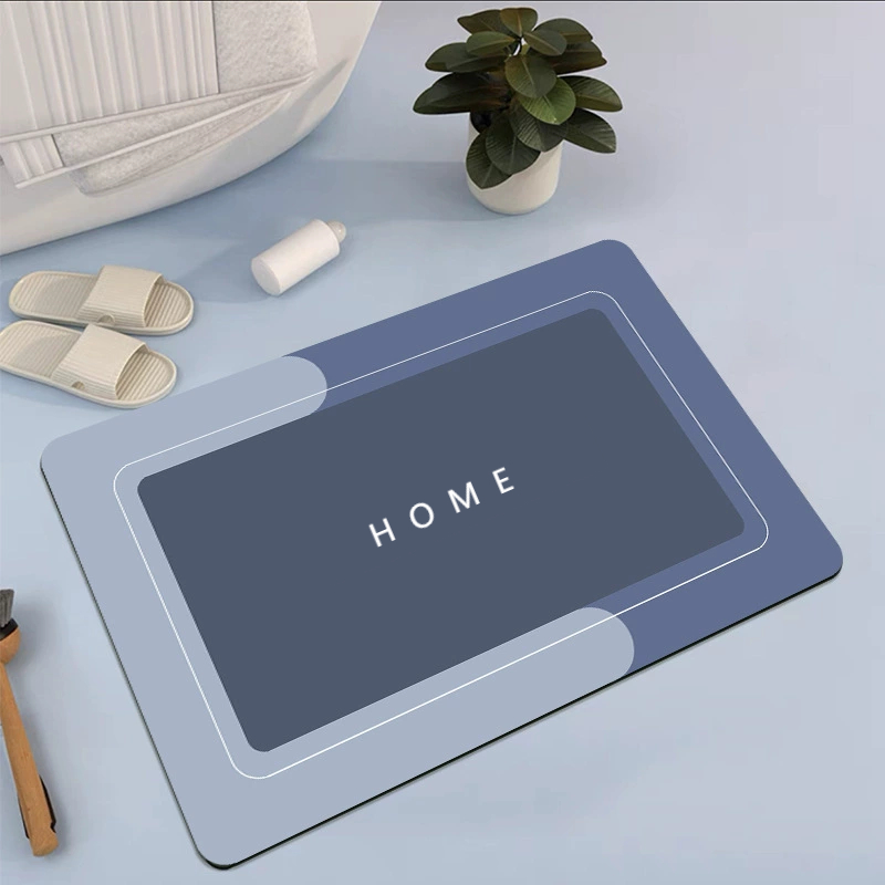 Tapete Antiderrapante de Banheiro Super Absorvente Secagem Rápida Chuveiro Cozinha Varanda 40x60