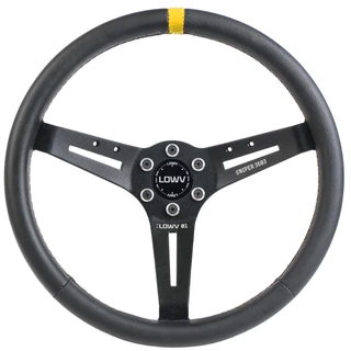 Volante Lowv Sniper Esportivo 3603 Couro Amarelo