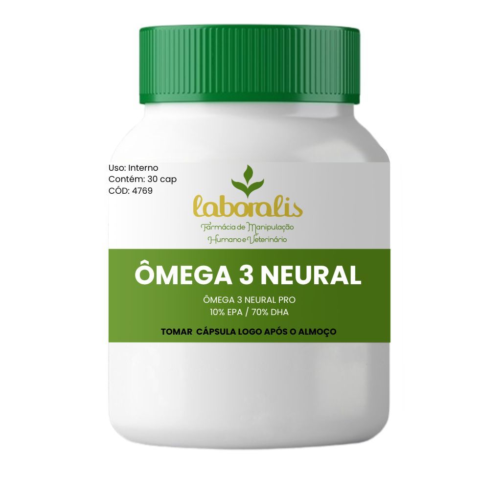 ÔMEGA 3 NEURAL PRO - Para memória e concentração /80% (10% EPA - 70% ...