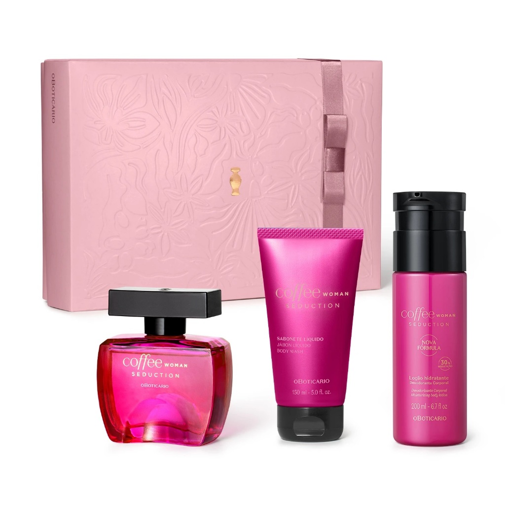 Kit Presente Coffee Woman Seduction O Boticario | Shopee Brasil