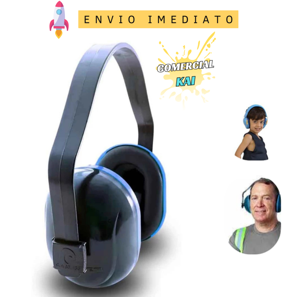 Abafador Protetor Auditivo Contra Ruidos Autista Adultos e Crianças ...
