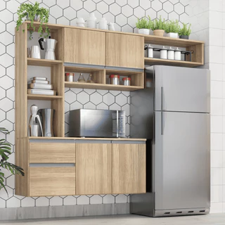 Armário Cozinha Compacta Sol 5 Portas 1 Gaveta