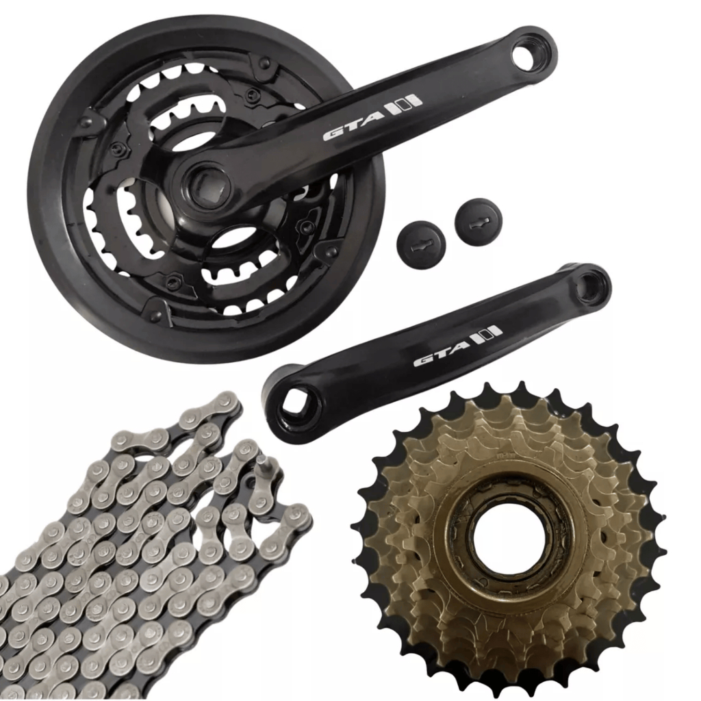 Kit relação Bicicleta 21v Pedivela + Catraca Roda Livre 7v index ...