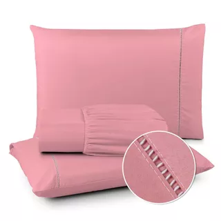 Kit Jogo Lençol Berço Solteiro Casal Queen King 2 e 3 Peças Super Mácio 400 Fios em Oferta na Shopee