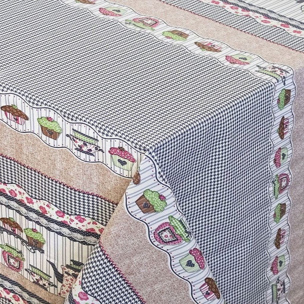 Metro Toalha de Mesa Berlim Cupcake 140cm de Largura Le Bianco | Shopee ...
