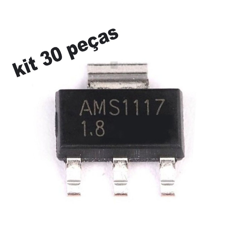 Regulador Arduino 1,8V Ams1117 - Kit 30 peças 1,8v 1a | Shopee Brasil