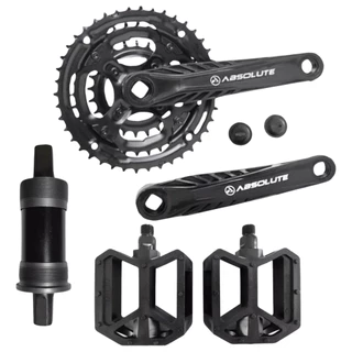 Pedivela Bicicleta 42d Absolute + Movimento Central E Pedal Plataforma
