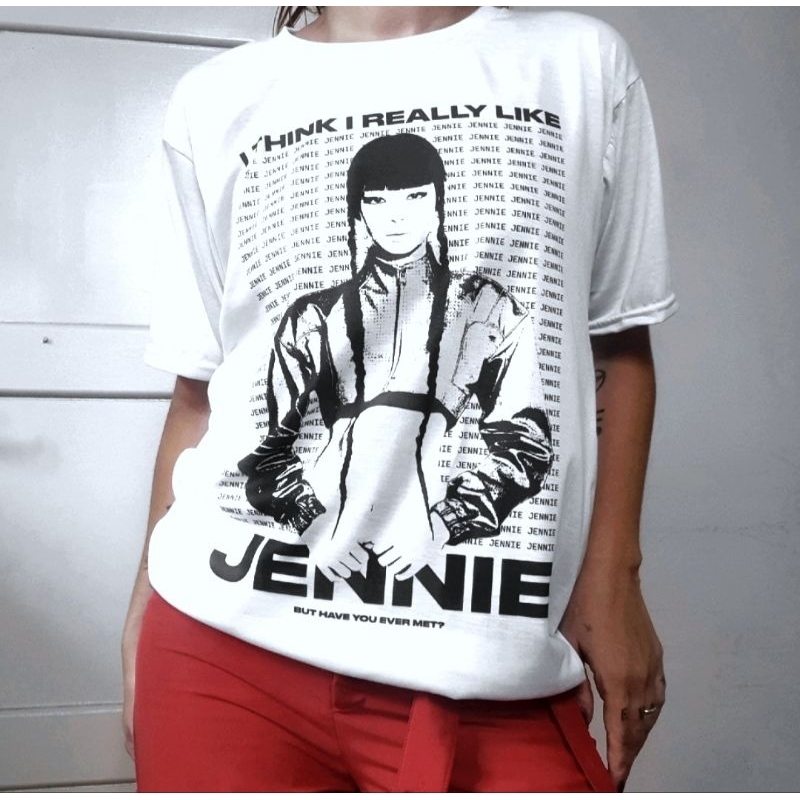 BLACKPINK JENNIE [like Jennie ] Tシャツ Camiseta Unissex 'like JENNIE' Ruby KPOP Blackpink | Shopee