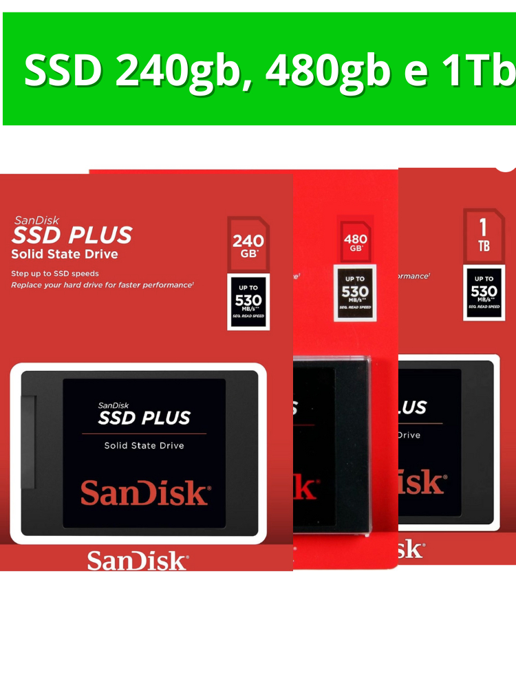 SSD Gigabyte 240gb/256gb/480gb/500gb/512gb/960gb/1Tb Kingston