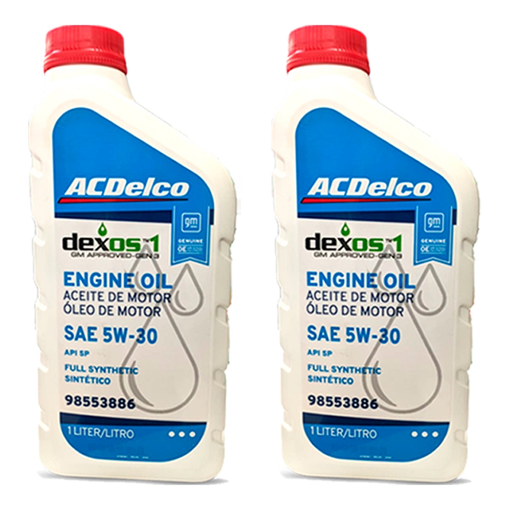 Kit Troca 2 L Oleo De Motor Gm Sae 5w-30 Acdelco Dexos 1 Gen 3 Api Sp ...