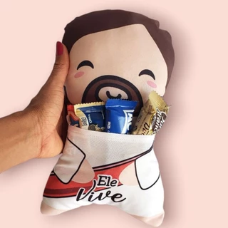 Almofadinha com bolso Jesus Pascoa em Oferta na Shopee