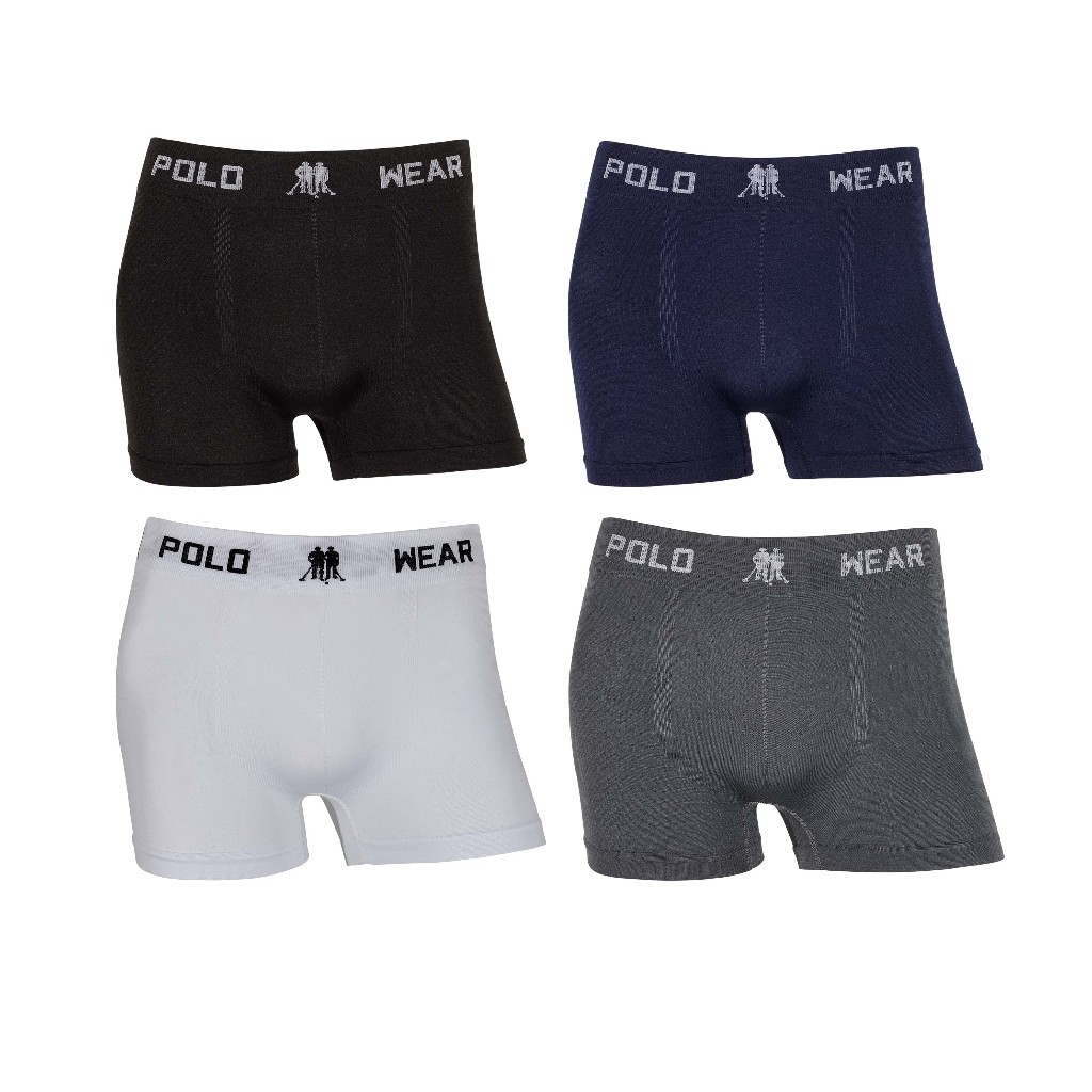 Kit 4 cuecas boxer Polo Wear Microfibra Original