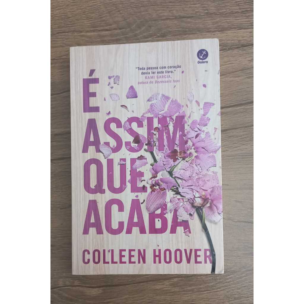 Livro E assim que acaba- Colleen Hoover. | Shopee Brasil