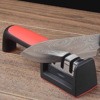 Amolador Afiador De Facas Em Aço Inox Com 3 Afiadores em Oferta na Shopee