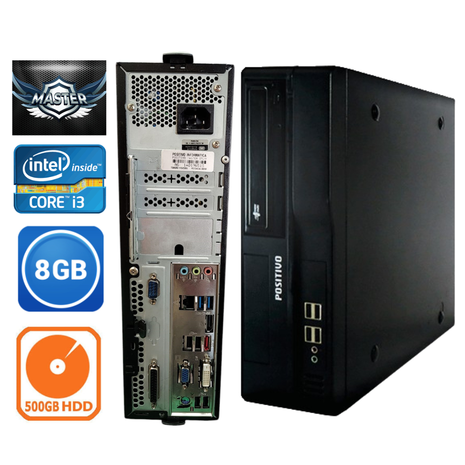 Computador Completo Intel Core i3 de 3ª Geração 8gb Ram Ddr3 500gb