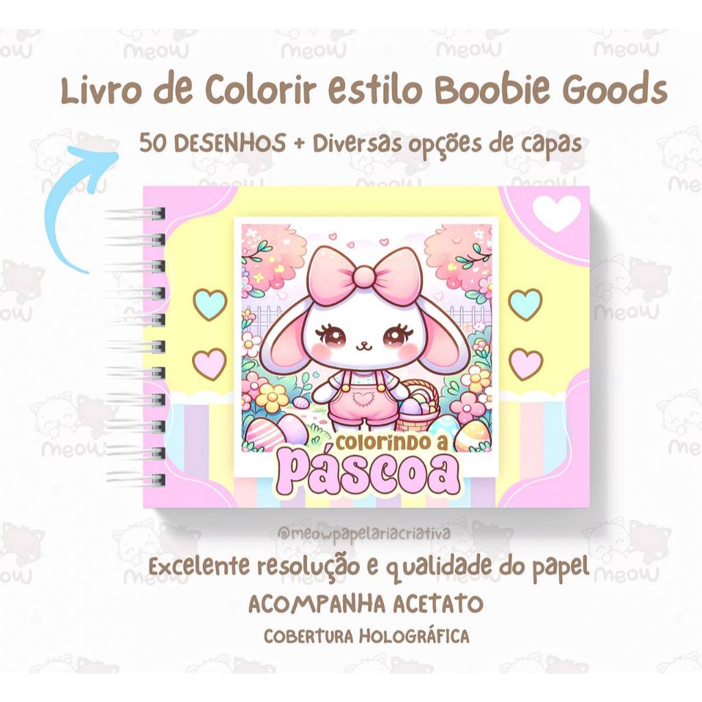 Livro de Colorir Estilo Bobbie Goods - Coleção Páscoa | Shopee Brasil