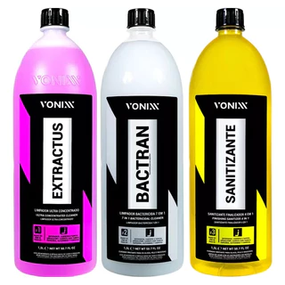 Produtos Para Limpar Estofados Carpetes tapetes Sanitizante Bactran Extractus Sistema VSC Vonixx