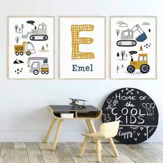 kit quadros decorativos personalizado trator caminhao carRinho carro FAVOR MANDAR NOME NO CHATAPOS COMPRA SE NAO IRA SEM