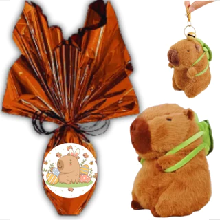Ovo De Páscoa Infantil 250g Ao Leite Pelúcia Capivara Top