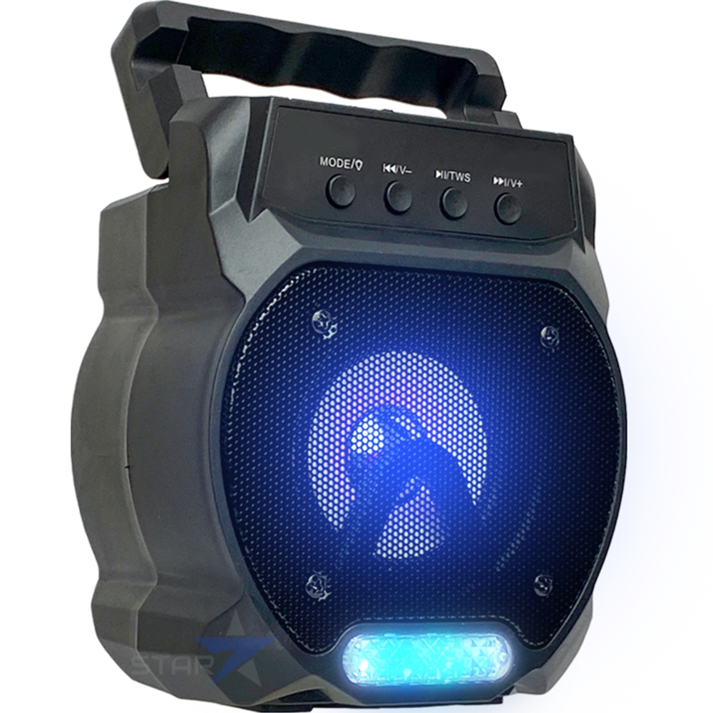 Caixa de Som Bluetooth Portátil Caixinha Luz Fm Pendrive P10 Pequena