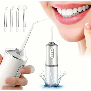 Irrigador Dental Oral Recarregavél 220ml Higiene Limpeza Bucal Portátil Limpador de Dente