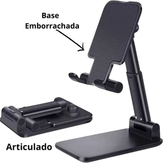 Suporte Portátil Dobrável para Celular e Tablet Ergonômico e Ajustável