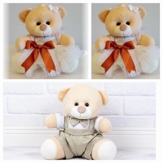 Trio de daminha laço terracota noiva pajem casamento 15cm presente noivinha em Oferta na Shopee