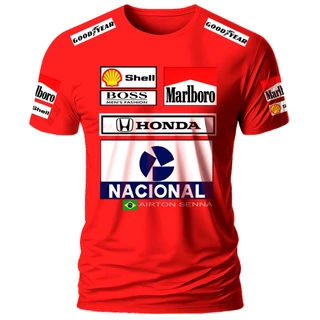 Camiseta Reset Formula 1 McLaren Anos 90 100% Algodão