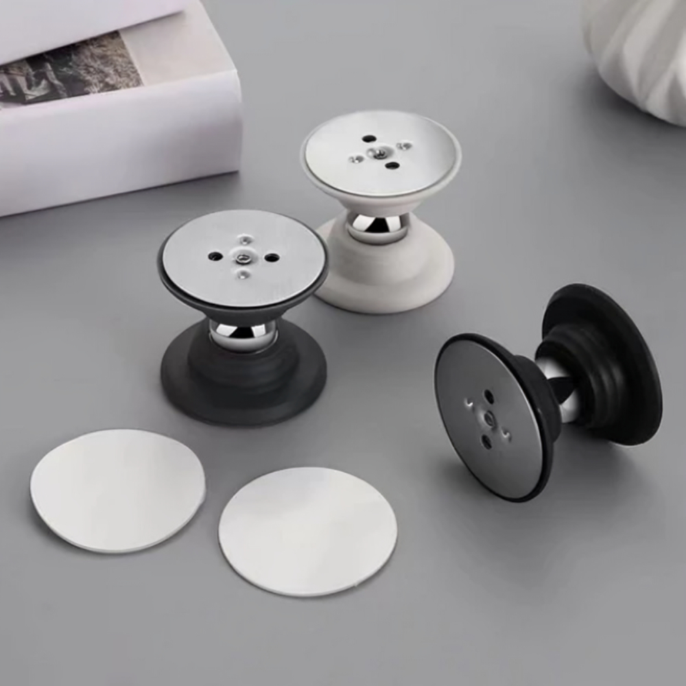 Trava Prendedor Batetor Fixador Porta Imã Magnético Adesivo Inox