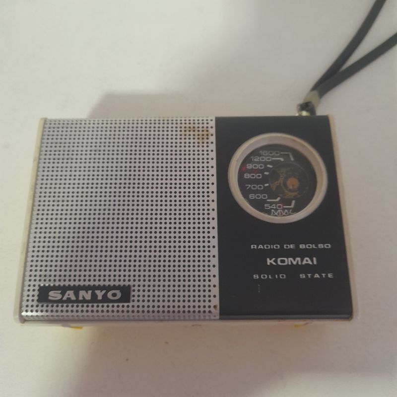 Rádio De Bolso Antigo Sanyo Am 6C-368 À Pilha. | Shopee Brasil