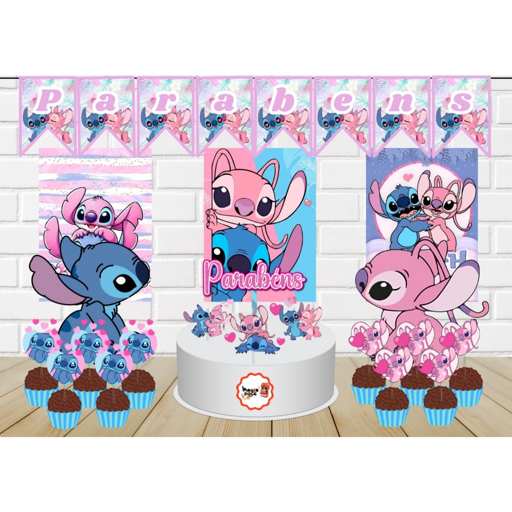 Kit Festa Stitch e Angel 2 | Shopee Brasil