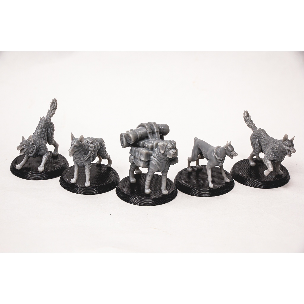 Kit Miniaturas Dog Companions and Street Dogs Apocalypse Dawn para