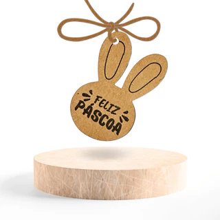 Tag Feliz Páscoa - Coelho orelha- Mimo páscoa- lembrancinha páscoa em Oferta na Shopee
