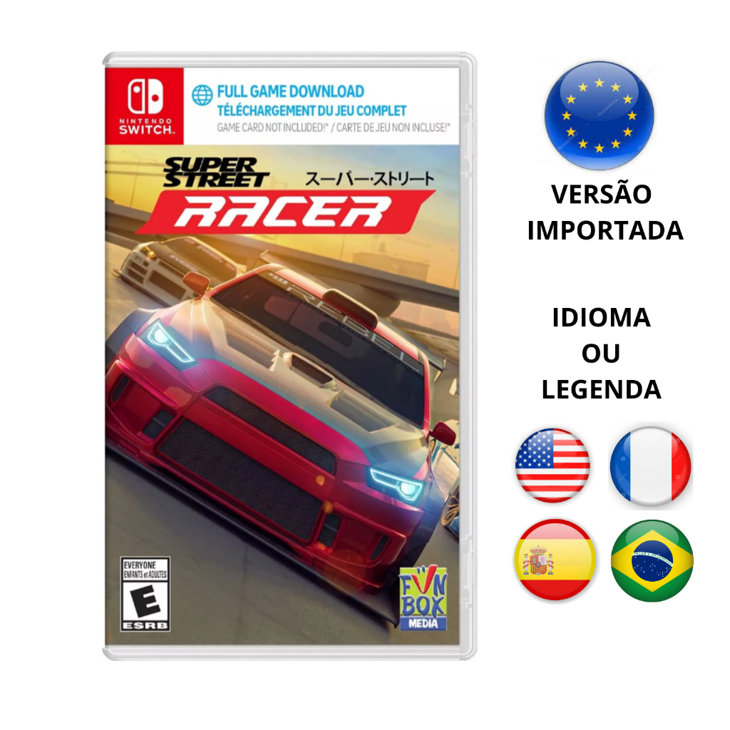 Just Super Street Racer Nintendo Switch - Código para Download | Shopee ...
