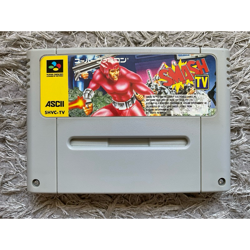 SMASH TV - SUPER FAMICOM - SUPER NINTENDO - JOGO ORIGINAL