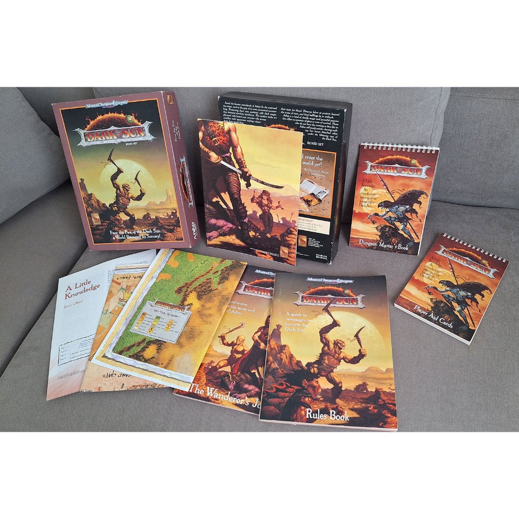 AD&D 2a Edição - Dark Sun Boxed Set - RPG Advanced Dungeons