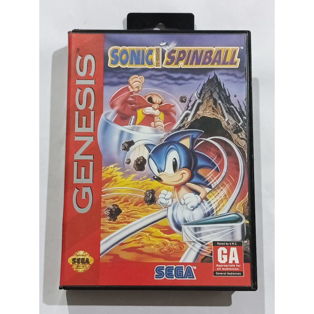 Sonic Spinball p/ Mega Drive ORIGINAL Americano | Shopee Brasil