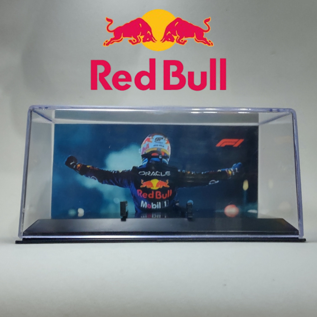 Caixa acrilica para miniaturas Escala 1:43 - 1/43 - PERSONALIZADA RED BULL F-1