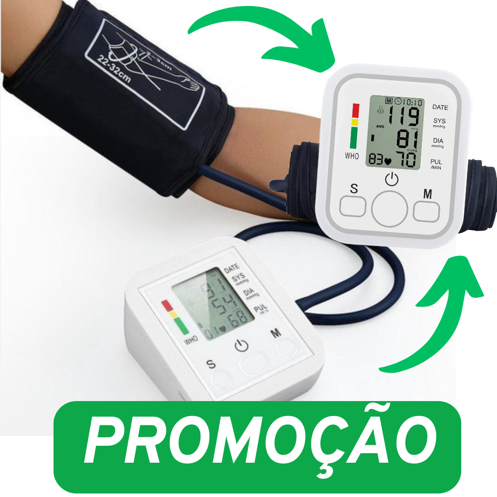 aferidor de pressão Aparelho digital braço medidor arterial digital ...