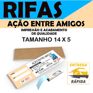 Rifas / Ação entre Amigos / 3000 números Personalizados