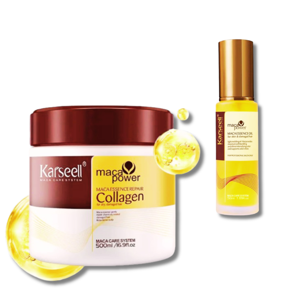 Kit Karseell Collagen Cabelo Hair Mask Original 500g Creme Hidratação ...