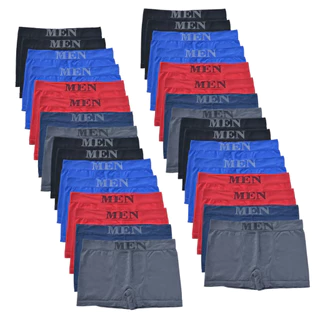 Kit 24 Cuecas Boxer Masculina de Microfibra Conforto no Dia a dia