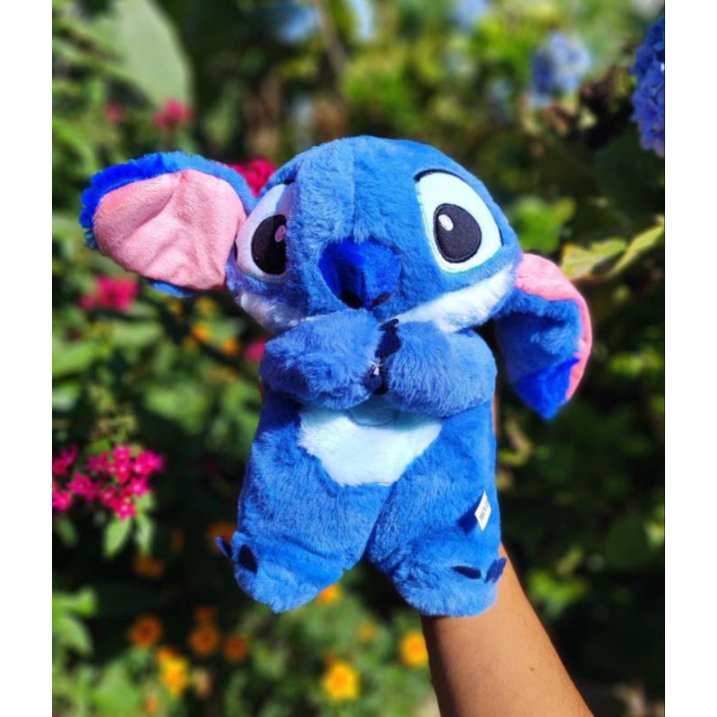 Stitch Plush Doll Som de Sono Calmante, Brinquedos de Respiração, Pelúcia Respiração aliviar ansiedade, stith, stitch