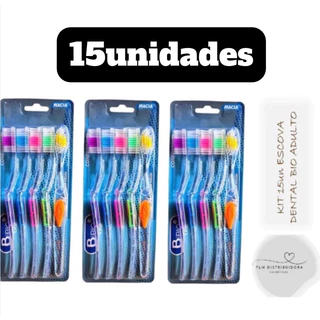 Kit com 15un Bio Oral Escova Dental Adulto Macia em Oferta na Shopee