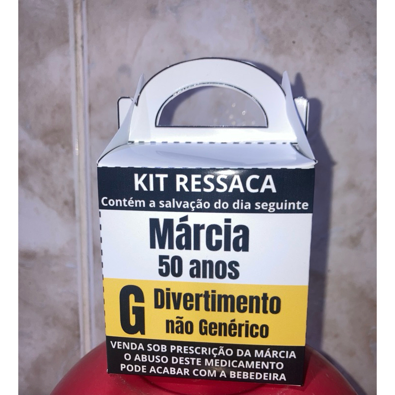 Lembrancinha kit Ressaca - kit festa Ressaca - Personalizado kit ...