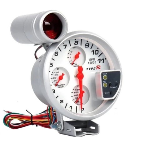 RELOGIO RPM TYPE R COM SHIFT LIGHT 5X1 5
