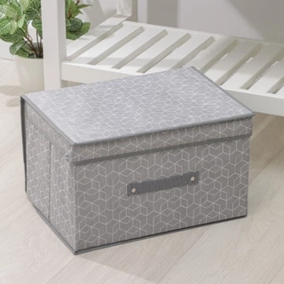 Caixa Organizadora TNT Guarda Roupas Cobertas Toalhas Closet Com Tampa 30x28cm Empilhável Dobrável em Oferta na Shopee