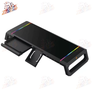 Base Para Monitor Multifuncional Gamer Led Rgb Flexível Usb